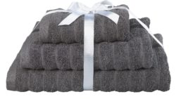 Heart of House - Ribbed - Towel Bale - Slate